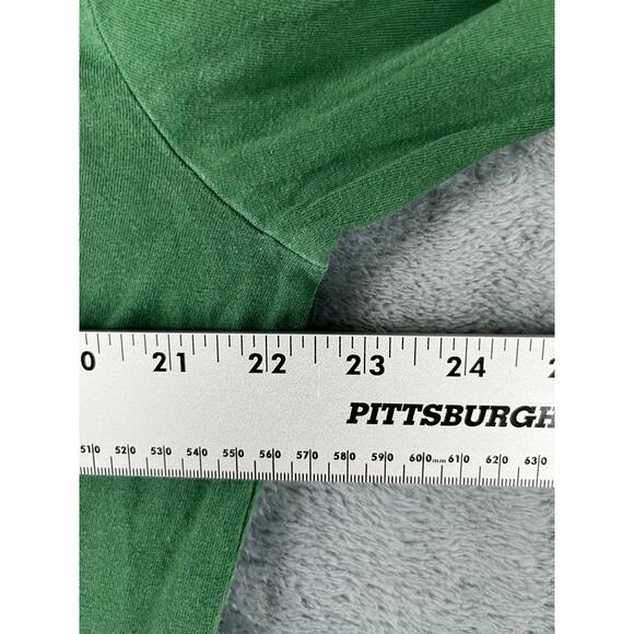 Men’s Green Guess Long-Sleeve Logo Tee L – Excellent Condition - Picture 8 of 10